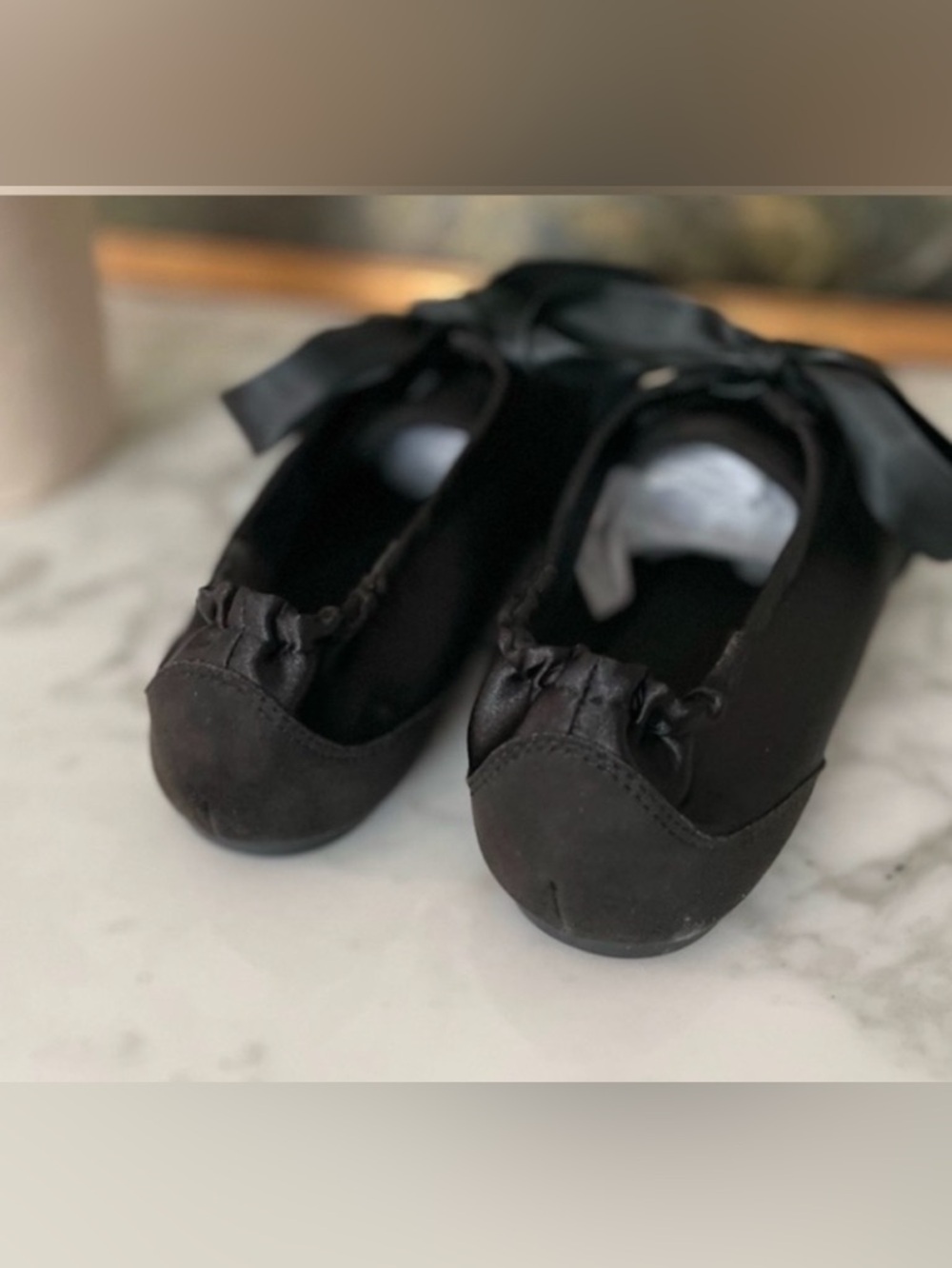 Vivaia Cristina Sneakerina Black Satin Ballet Sneaker Size 9 As seen Bella Hadid - Picture 5 of 13